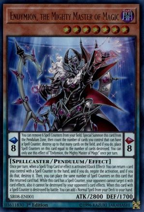Image of Endymion, the Mighty Master of Magic (SR08-EN001) - Structure Deck: Order of the Spellcasters 1st Edition