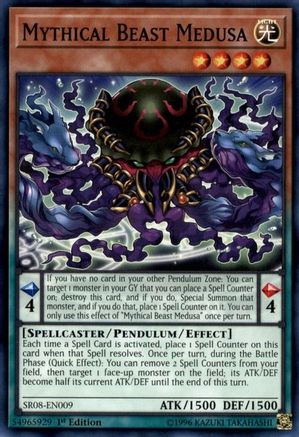 Image of Mythical Beast Medusa (SR08-EN009) - Structure Deck: Order of the Spellcasters 1st Edition