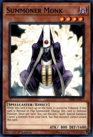 Image of Summoner Monk (SR08-EN017) - Structure Deck: Order of the Spellcasters 1st Edition