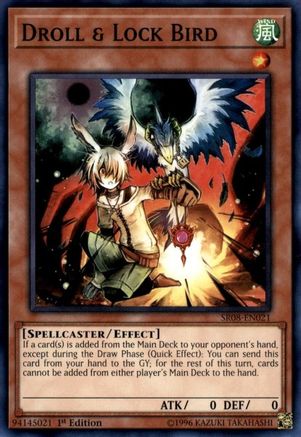 Image of Droll & Lock Bird (SR08-EN021) - Structure Deck: Order of the Spellcasters 1st Edition