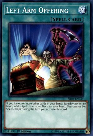 Image of Left Arm Offering (SR08-EN033) - Structure Deck: Order of the Spellcasters 1st Edition