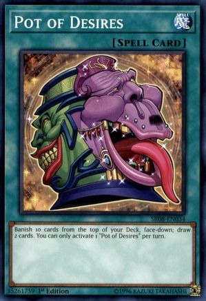 Image of Pot of Desires (SR08-EN034) - Structure Deck: Order of the Spellcasters 1st Edition