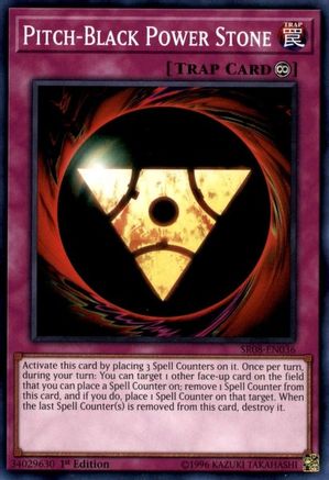Image of Pitch-Black Power Stone (SR08-EN036) - Structure Deck: Order of the Spellcasters 1st Edition