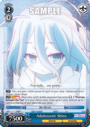 Image of Adolescent Shiro (NGL/S58-E094 C) - No Game No Life
