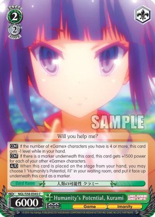Image of Humanity's Potential, Kurami (NGL/S58-E045 C) - No Game No Life