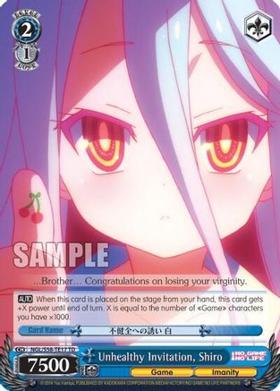 Image of Unhealthy Invitation, Shiro (NGL/S58-TE17 TD) - No Game No Life