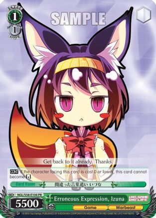 Image of Erroneous Expression, Izuna (NGL/S58-E104 PR) - No Game No Life