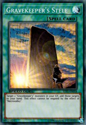 Image of Gravekeeper's Stele (STP1-EN018) - Speed Duel: Tournament Pack 1 Unlimited