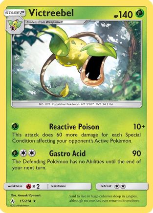 Image of Victreebel 015/214  SM  Unbroken Bonds - Rare