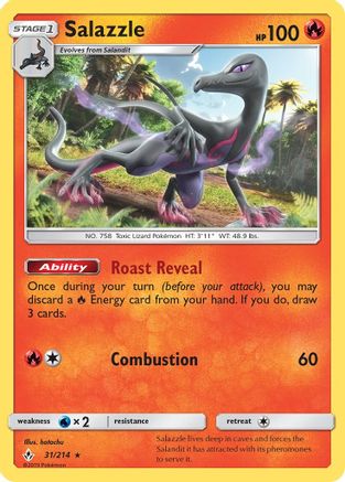 Image of Salazzle 031/214  SM  Unbroken Bonds - Rare