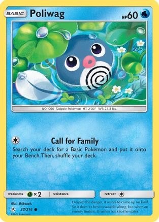 Image of Poliwag (37) 037/214  SM  Unbroken Bonds - Common