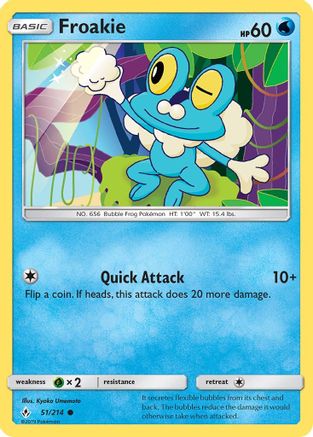 Image of Froakie 051/214  SM  Unbroken Bonds - Common