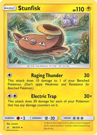 Image of Stunfisk 056  SM  Unbroken Bonds - Rare