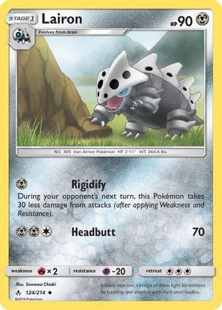 Image of Lairon 124/214  SM  Unbroken Bonds - Uncommon