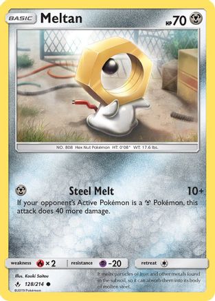 Image of Meltan 128  - Reverse Holofoil SM  Unbroken Bonds - Common