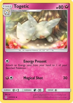 Image of Togetic 137/214  SM  Unbroken Bonds - Uncommon