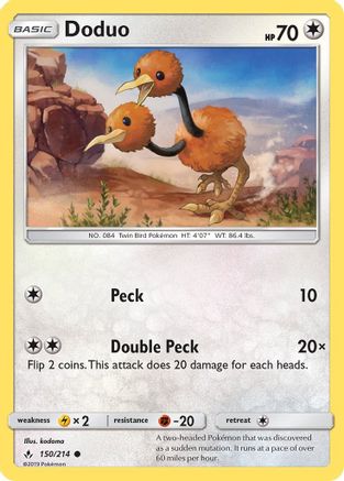 Image of Doduo 150/214  SM  Unbroken Bonds - Common