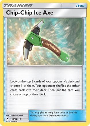 Image of Chip-Chip Ice Axe 165/214  SM  Unbroken Bonds - Uncommon
