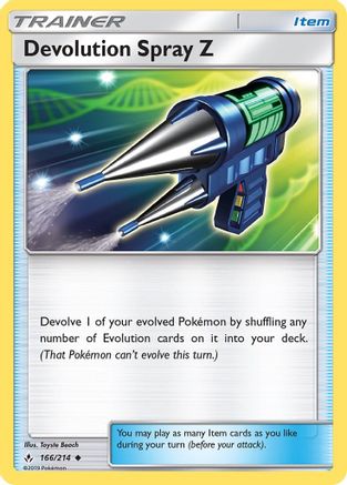 Image of Devolution Spray Z 166/214  SM  Unbroken Bonds - Uncommon