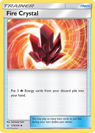 Image of Fire Crystal 173/214  SM  Unbroken Bonds - Uncommon