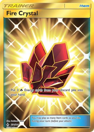 Image of Fire Crystal (Secret) 231  - Holofoil SM  Unbroken Bonds - Secret Rare