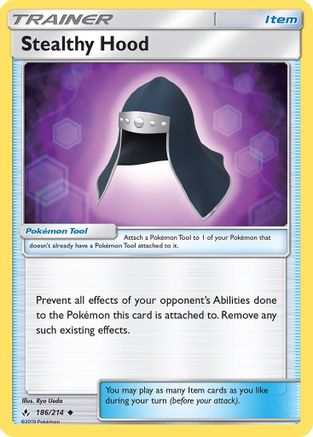 Image of Stealthy Hood 186/214  SM  Unbroken Bonds - Uncommon