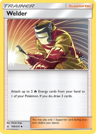 Image of Welder 189/214  - Reverse Holofoil SM  Unbroken Bonds - Uncommon