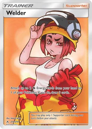 Image of Welder (Full Art) 214/214  - Holofoil SM  Unbroken Bonds - Ultra Rare