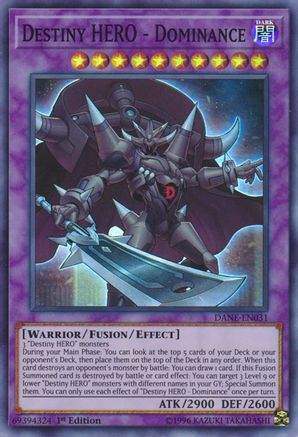 Image of Destiny HERO - Dominance (DANE-EN031) - Dark Neostorm Unlimited