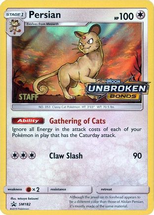 Image of Persian SM182  - Holofoil SM Promos - Promo