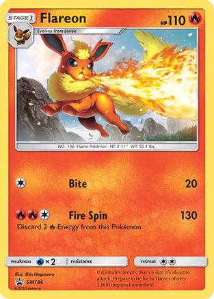 Image of Flareon SM186  SM Promos - Promo