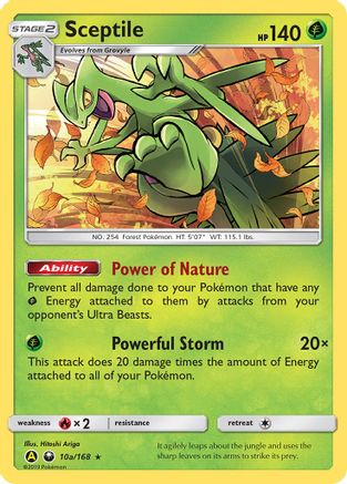 Image of Sceptile 10a/168  - Holofoil Alternate Art Promos - Promo