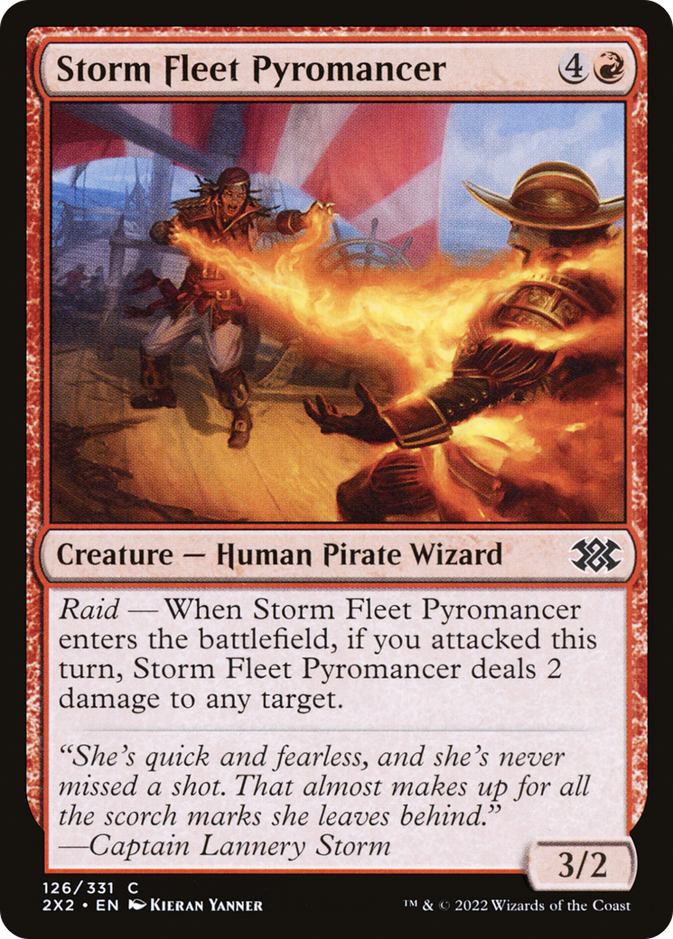 Image of Storm Fleet Pyromancer (2X2-126) - Double Masters 2022 Foil