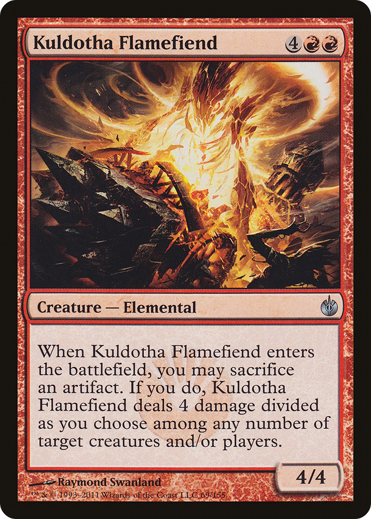 Image of Kuldotha Flamefiend (MBS-069) - Mirrodin Besieged