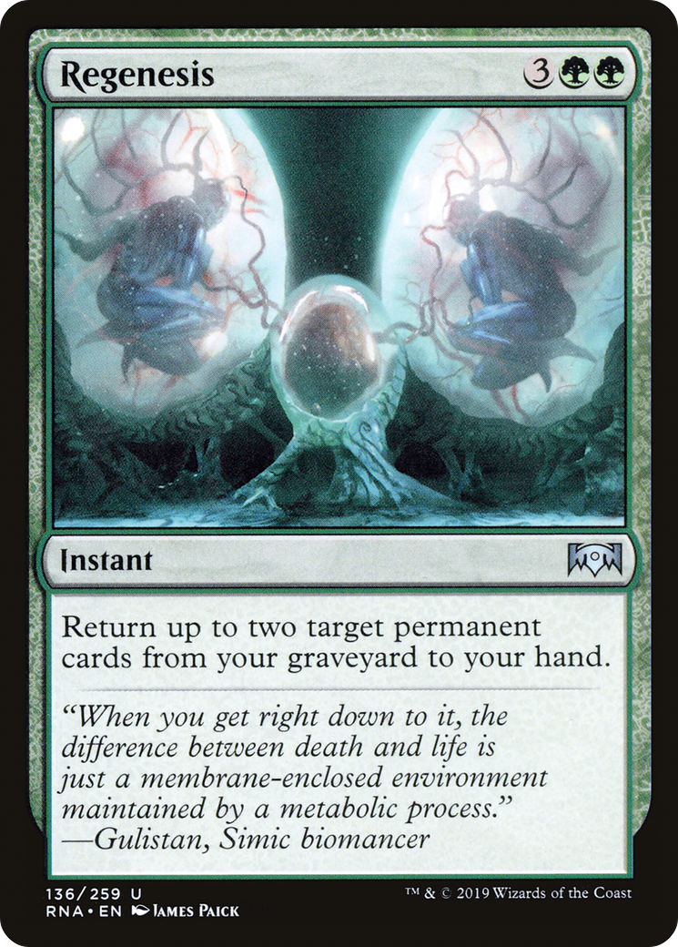 Image of Regenesis (RNA-136) - Ravnica Allegiance