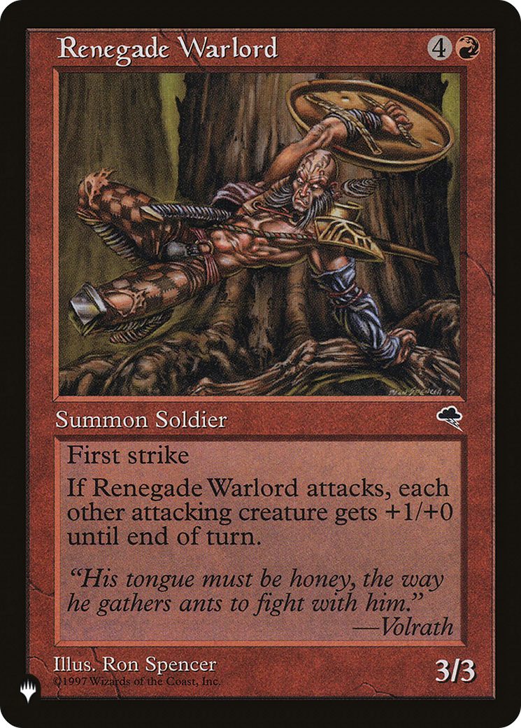Image of Renegade Warlord (LIST-TMP-197) - The List