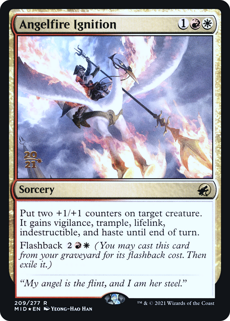 Image of Angelfire Ignition (PRE-209) - Innistrad: Midnight Hunt Promos Foil