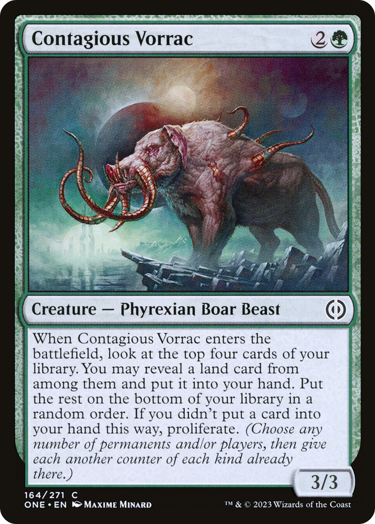 Image of Contagious Vorrac (ONE-164) - Phyrexia: All Will Be One