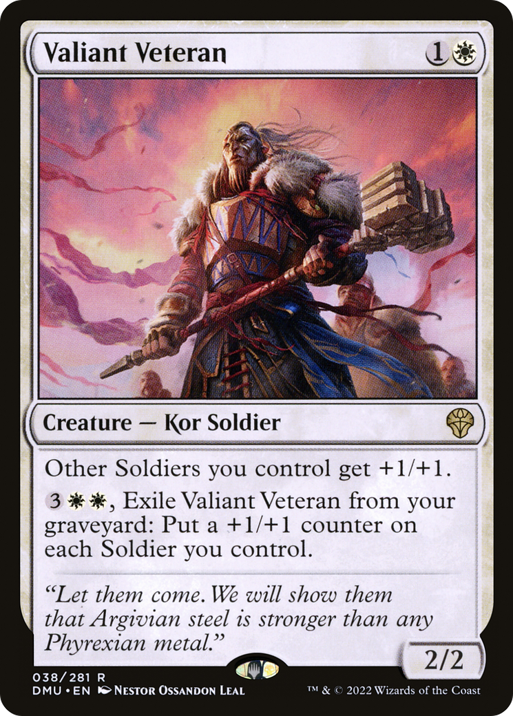 Image of Valiant Veteran (DMU-038) - Dominaria United