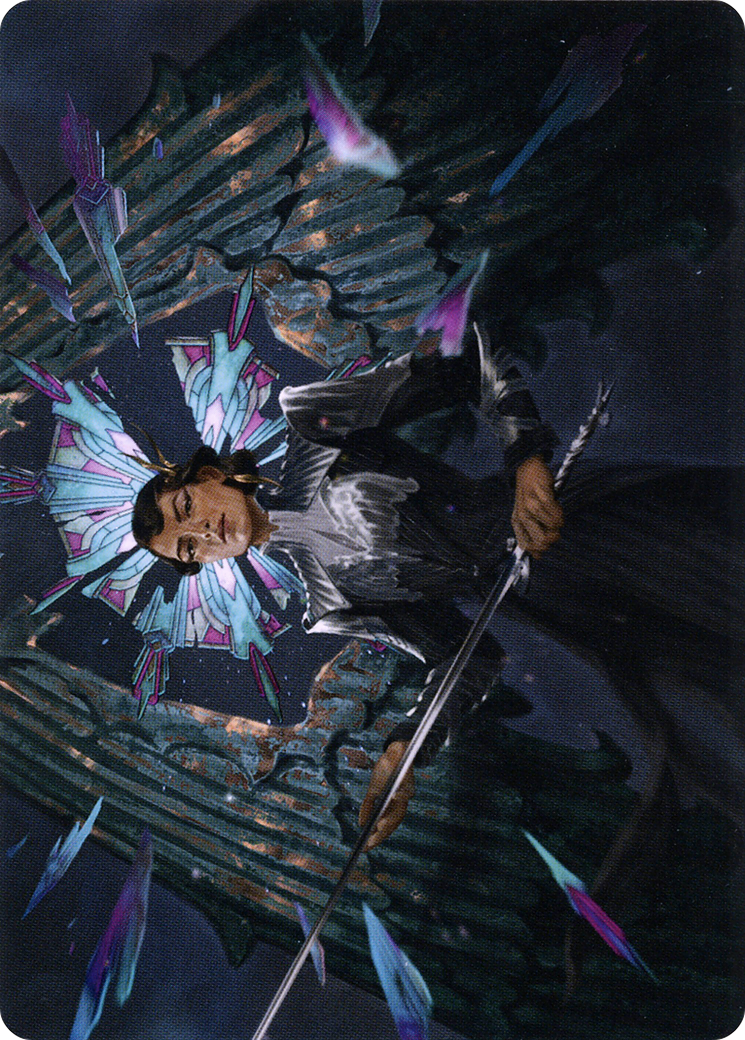 Image of Sanctuary Warden // Sanctuary Warden (ASNC-008) - New Capenna Art Series (Borderless) Foil