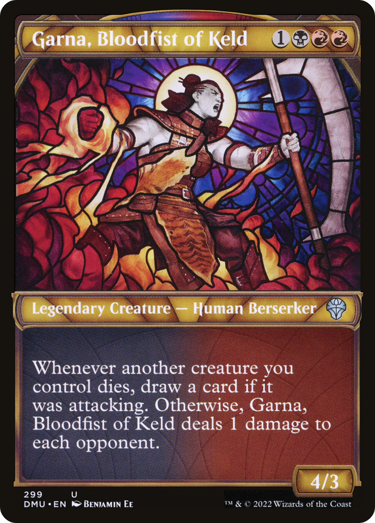 Image of Garna, Bloodfist of Keld (Showcase) (DMU-299) - Dominaria United: (Showcase) Foil
