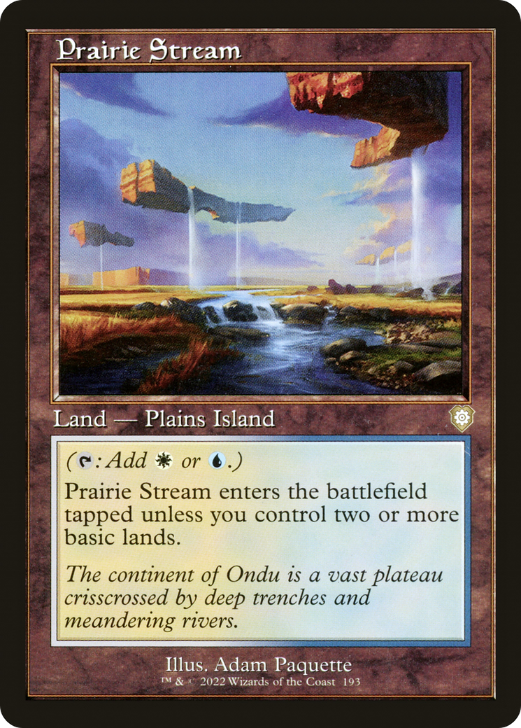 Image of Prairie Stream (Retro Frame) (BRC-193) - The Brothers' War Commander