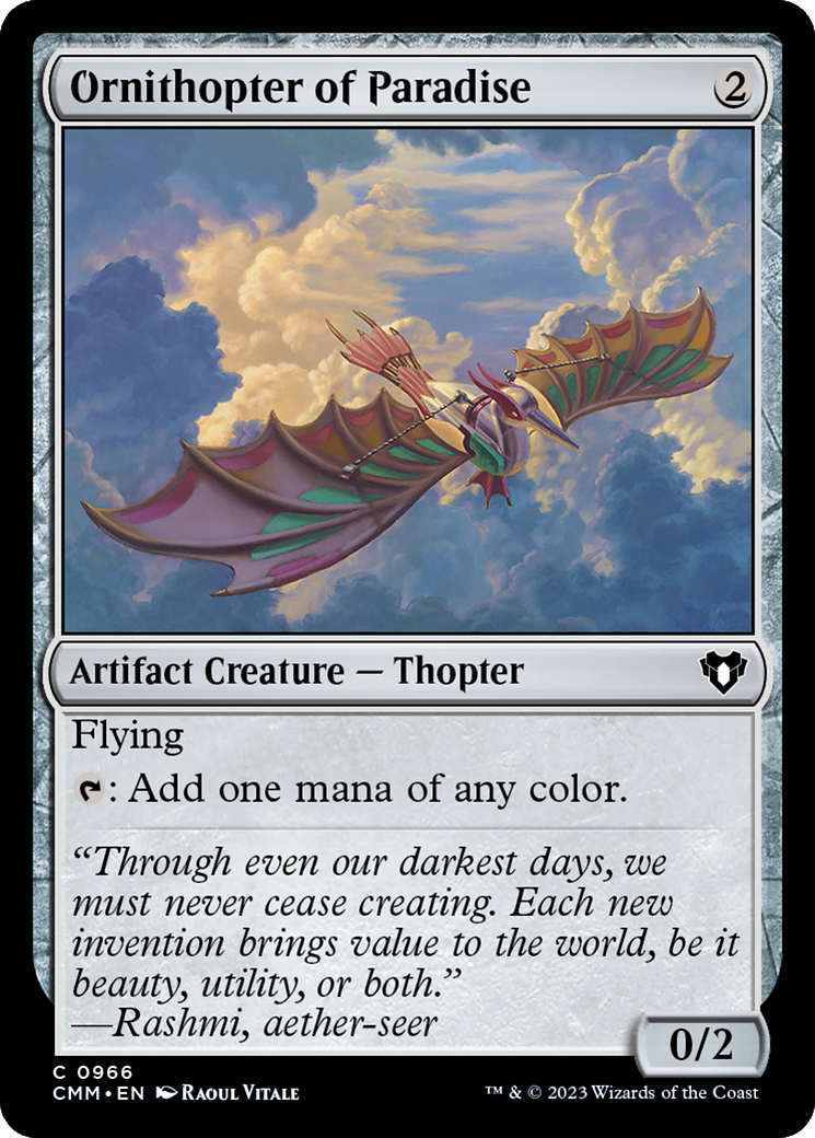 Image of Ornithopter of Paradise (CMM-966) - Commander Masters