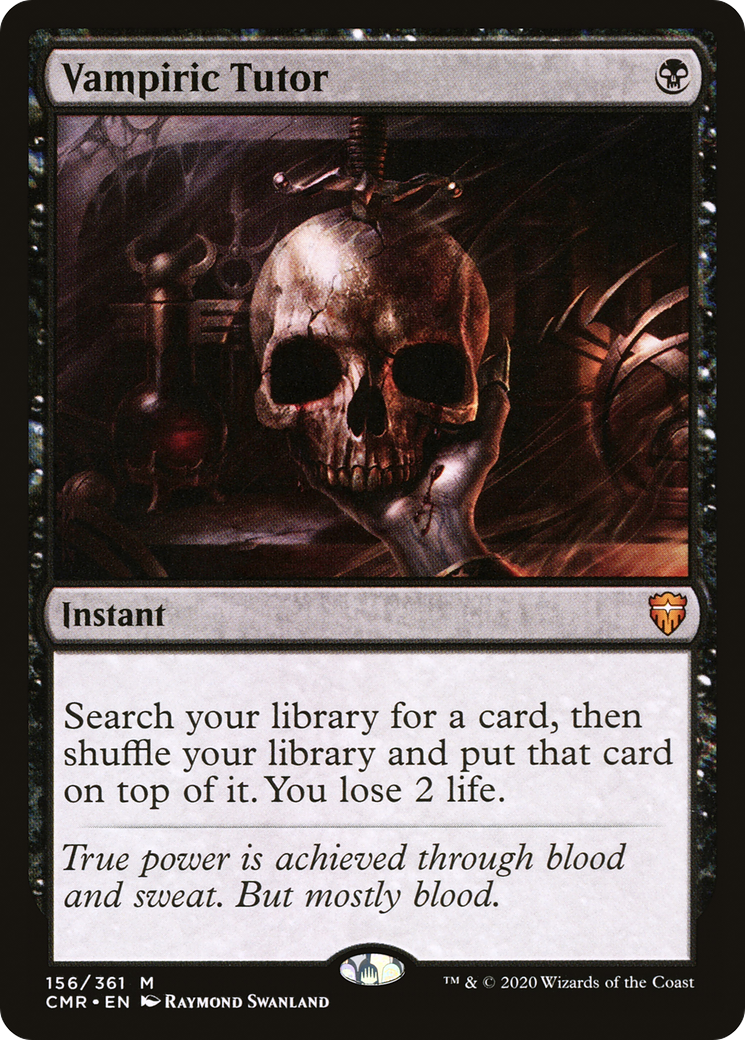 Image of Vampiric Tutor (CMR-156) - Commander Legends Foil