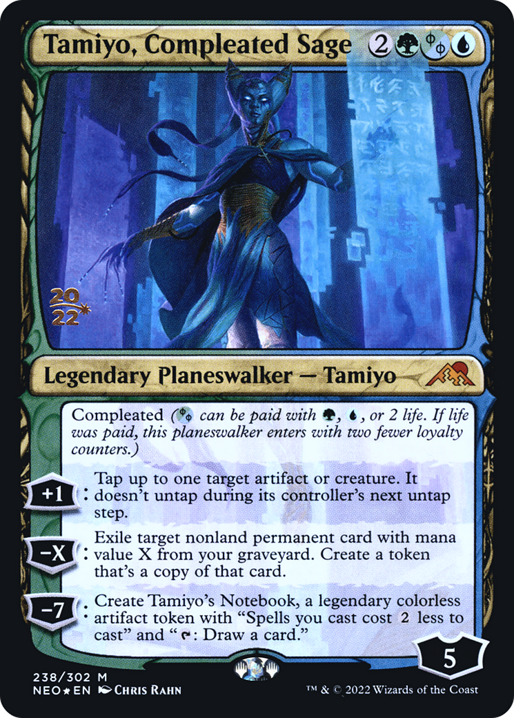 Image of Tamiyo, Compleated Sage (PRE-238) - Kamigawa: Neon Dynasty Promos Foil