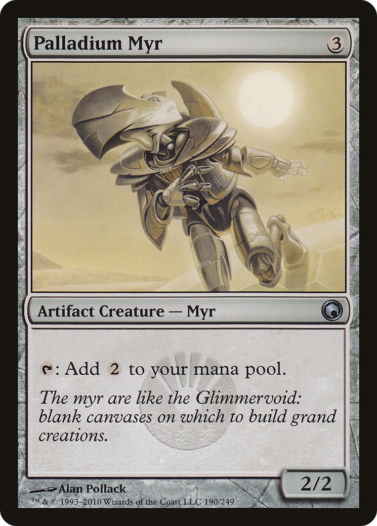 Image of Palladium Myr (SOM-190) - Scars of Mirrodin