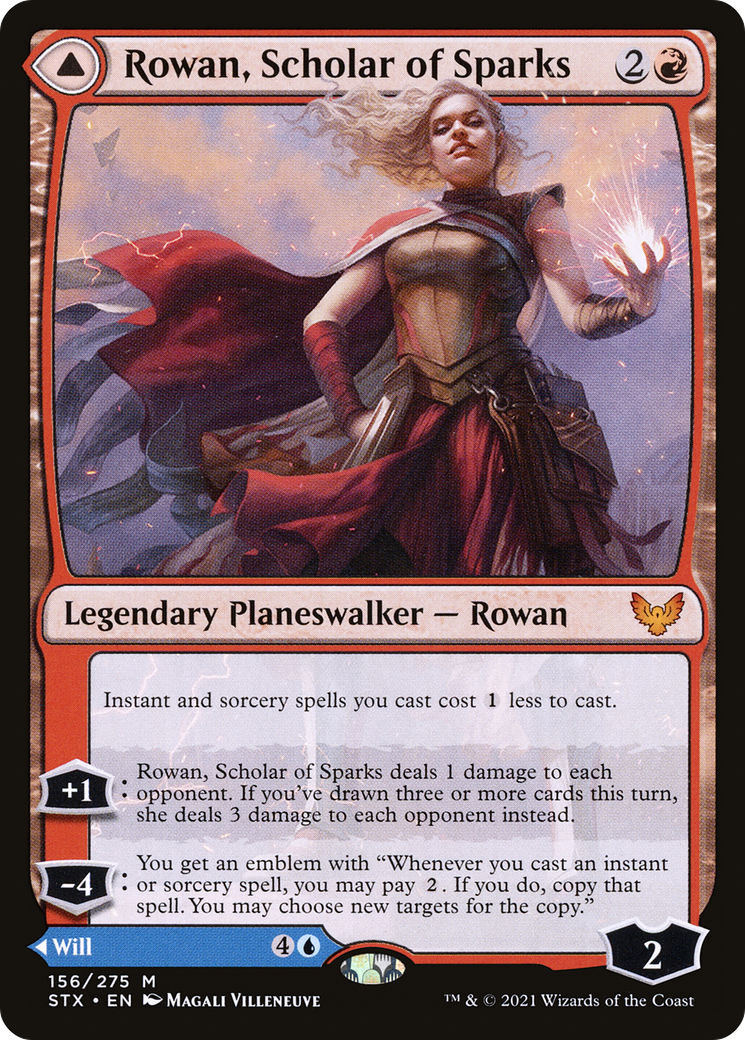 Image of Rowan, Scholar of Sparks (STX-156) - Strixhaven: School of Mages Foil