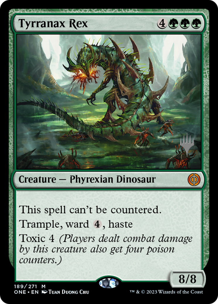 Image of Tyrranax Rex (PPONE-189) - Phyrexia: All Will Be One Promos
