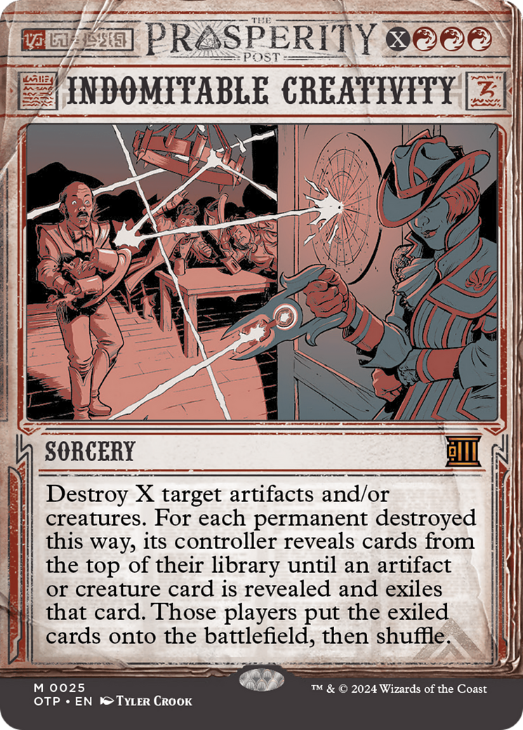 Image of Indomitable Creativity (OTP-025) - Breaking News: (Showcase) (Borderless) Foil