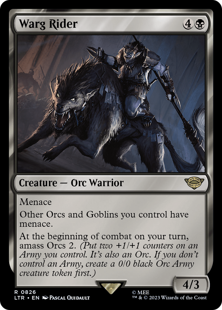 Image of Warg Rider (LTR-826) - The Lord of the Rings: Tales of Middle-earth